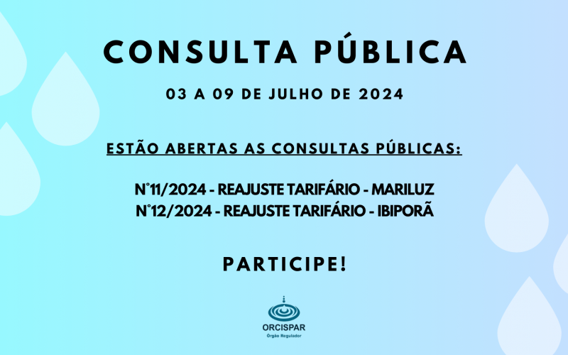 Consulta Pública - Mariluz e Ibiporã