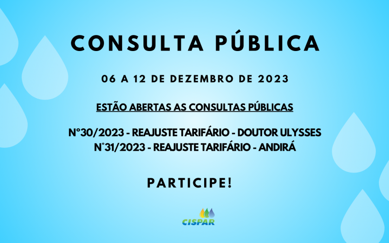 Consulta Pública - Doutor Ulysses e Andirá