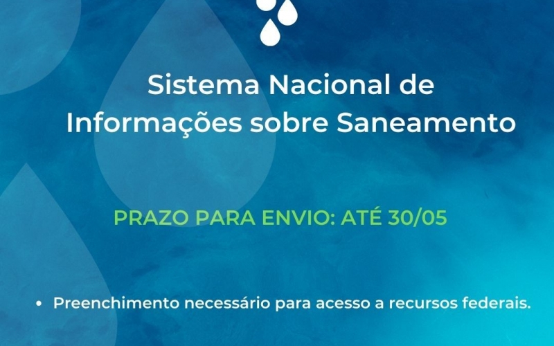 Prazo para envio do SNIS encerra-se dia 30/05